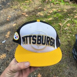 Pittsburgh Themed Cap with Yellow Brim
